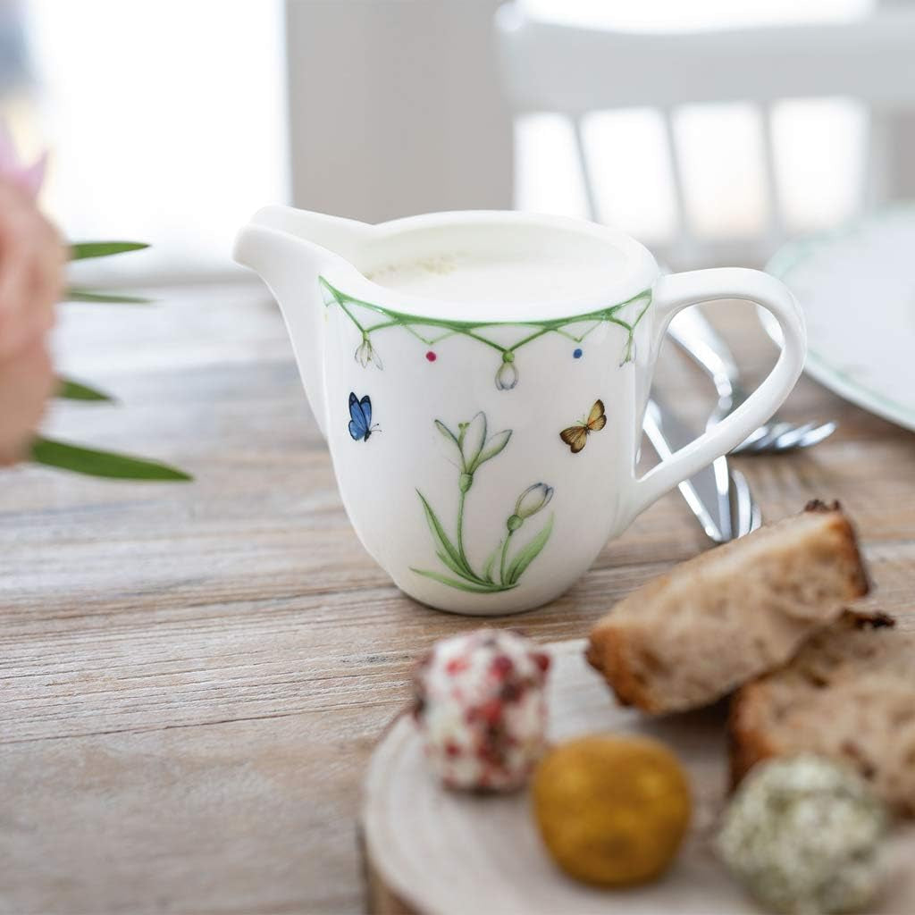Kubek na mleko Villeroy & Boch Kolorowa wiosna, 280 ml, Premium Porcelain, biały/wielokolorowy