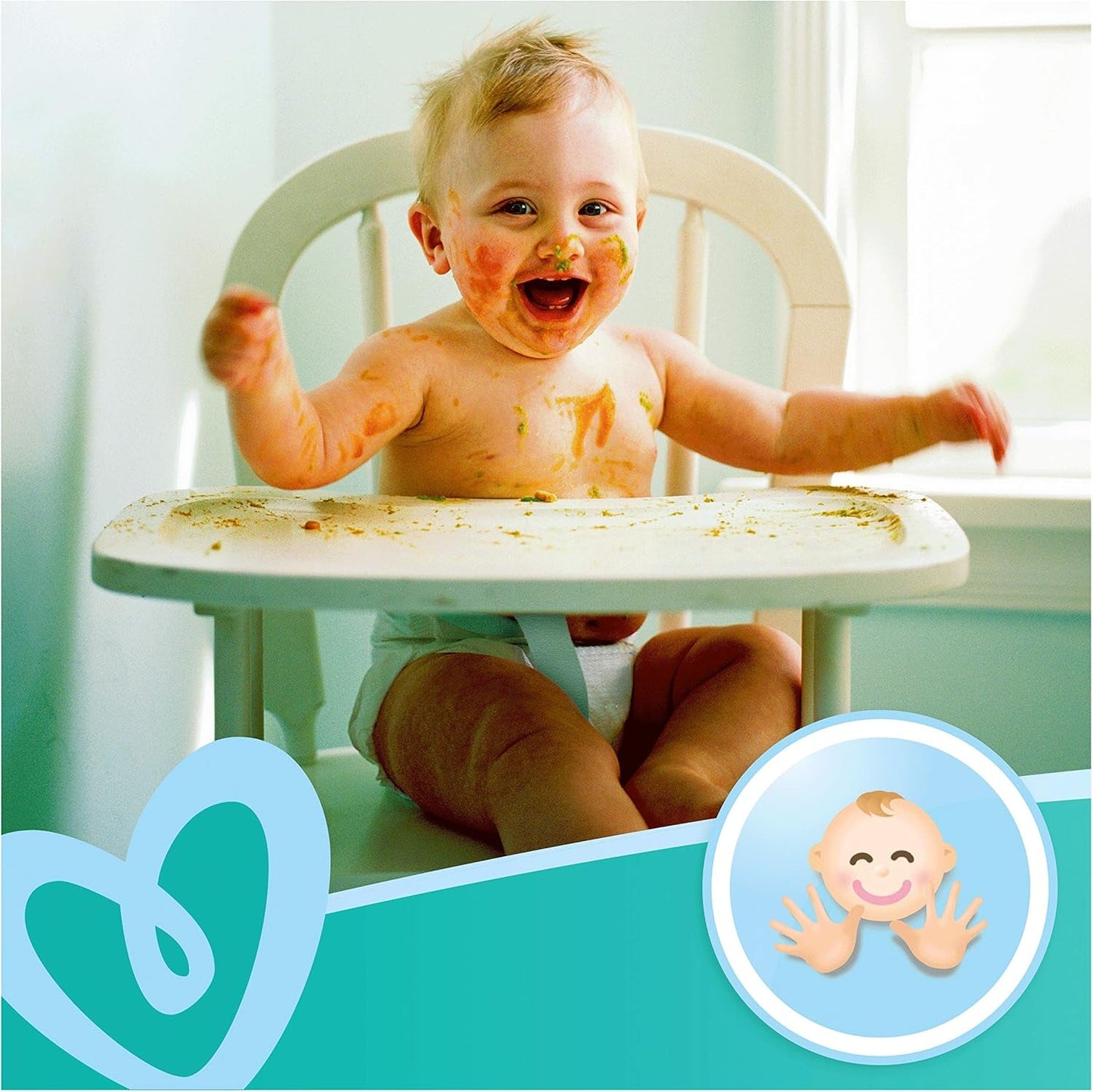 Chusteczki Pampers Fresh Clean Baby 81688041, 3x52 sztuki, (chusteczki dla niemowląt, plastikowa torba, dziewczynka/chłopiec, turkusowy, biały, Niemcy, 896,7 g)
