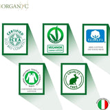 Organyc Wilgotne chusteczki do higieny intymnej, wykonane w 100% z certyfikowanej bawełny organicznej – 4 opakowania po 20 chusteczek (łącznie 80 chusteczek)