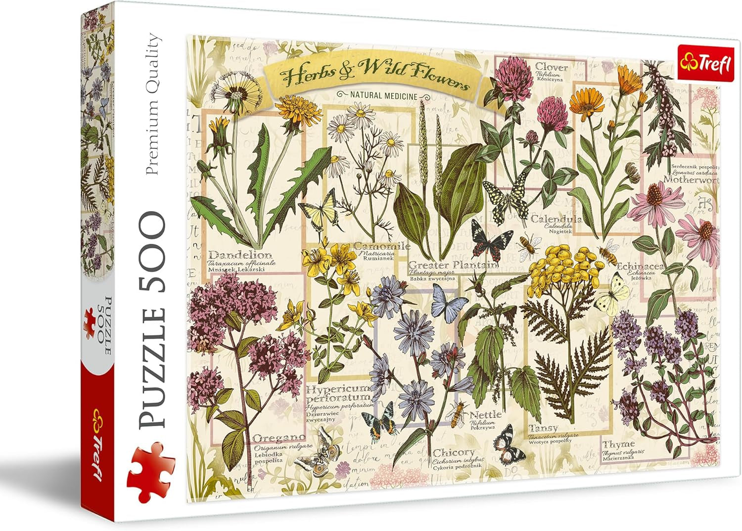 Puzzle 500 ziół leczniczych Puzzle Naty Shop Domyślny tytuł