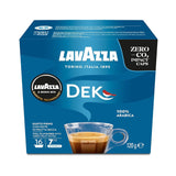 Lavazza A Modo Mio Dek Cremoso, 256 kapsułek kawy, do espresso bezkofeinowego z aromatycznymi nutami migdałów i canditis, 100% Arabica, intensywność 7/13, średnio palona, ​​16 opakowań