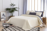 Todocama Fine Boutique Narzuta z wzorem w romby Wiosna Lato Jesień Zima 100% wyjątkowo miękka wielofunkcyjna narzuta z mikrofibry 105-200 X 260 cm Beżowe Łóżka i koce Besuche den Todocama-Store Beżowy Cama 105 - 200X260 cm