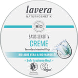 Lavera Basis Sensitiv, intensywna pielęgnacja skóry suchej z aloesem i olejkiem migdałowym, 150 ml Naty Shop Default Title