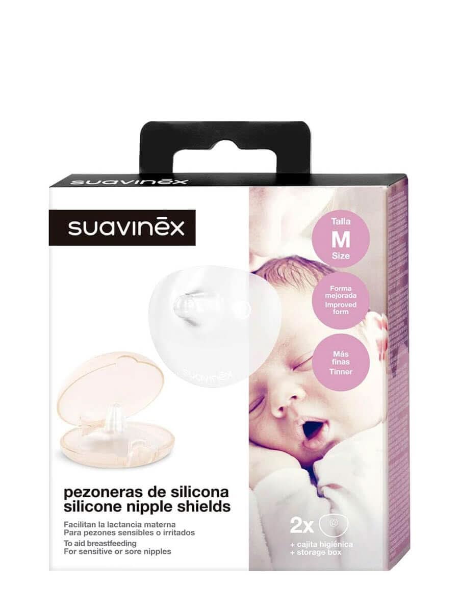 Suavinex 3304105 - Brustwarzenschutz 2Er Pack/Przezroczyste akcesoria Żywność i karmienie piersią Bebe Naty Shop