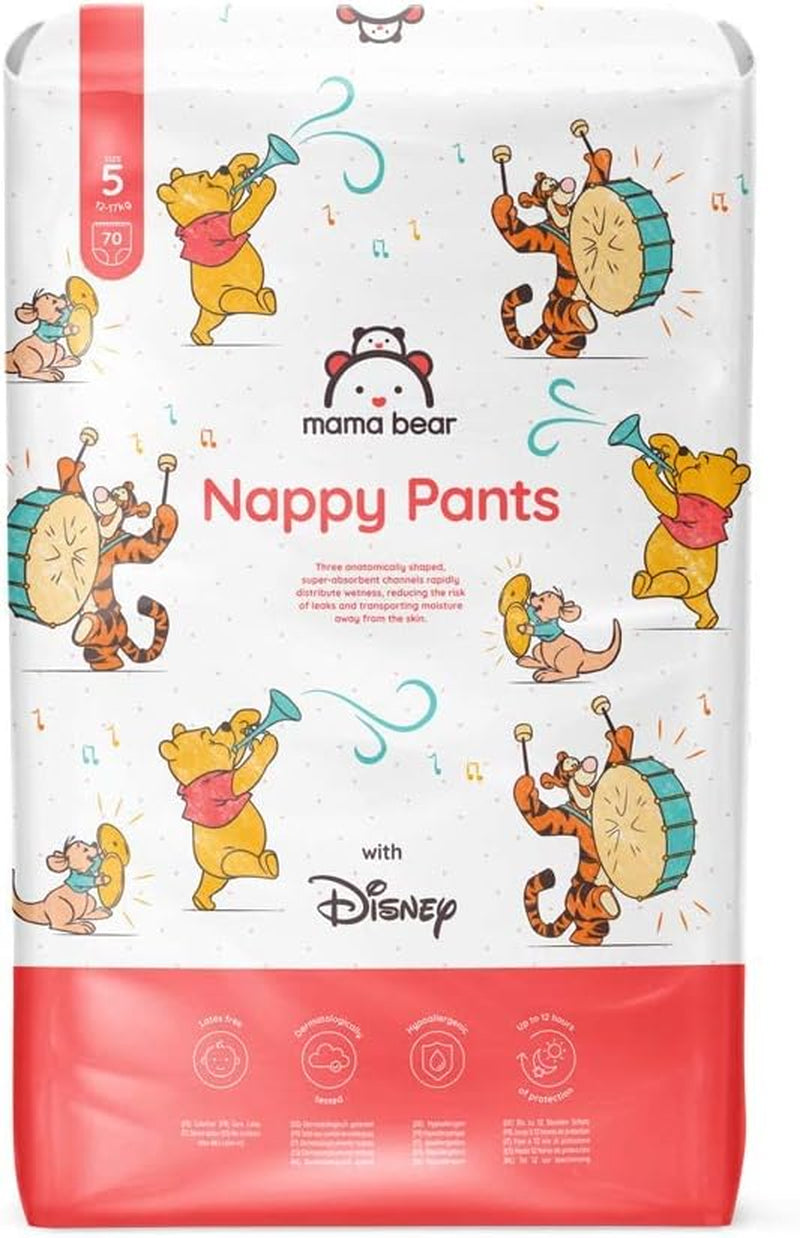 Marka Amazon: Mama Bear Disney Rozmiar 6 (15+ kg) - opakowanie miesięczne, białe, 120 sztuk (2 opakowania po 60)