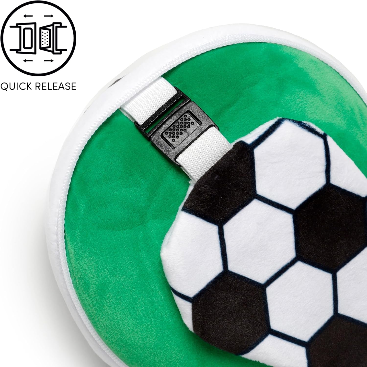 Poduszka podróżna z maską Relaxeazzz - Soccer Poduszki podróżne Naty Shop