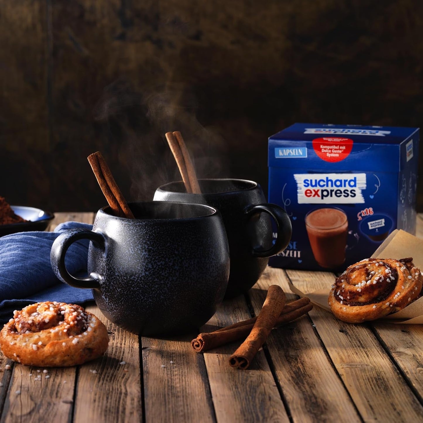Kapsułki Suchard Express Kakao do Dolce Gusto, 3x 16 kapsułek, kompatybilne z maszyną Nescafé Dolce Gusto, Cremige Trinkschokolade