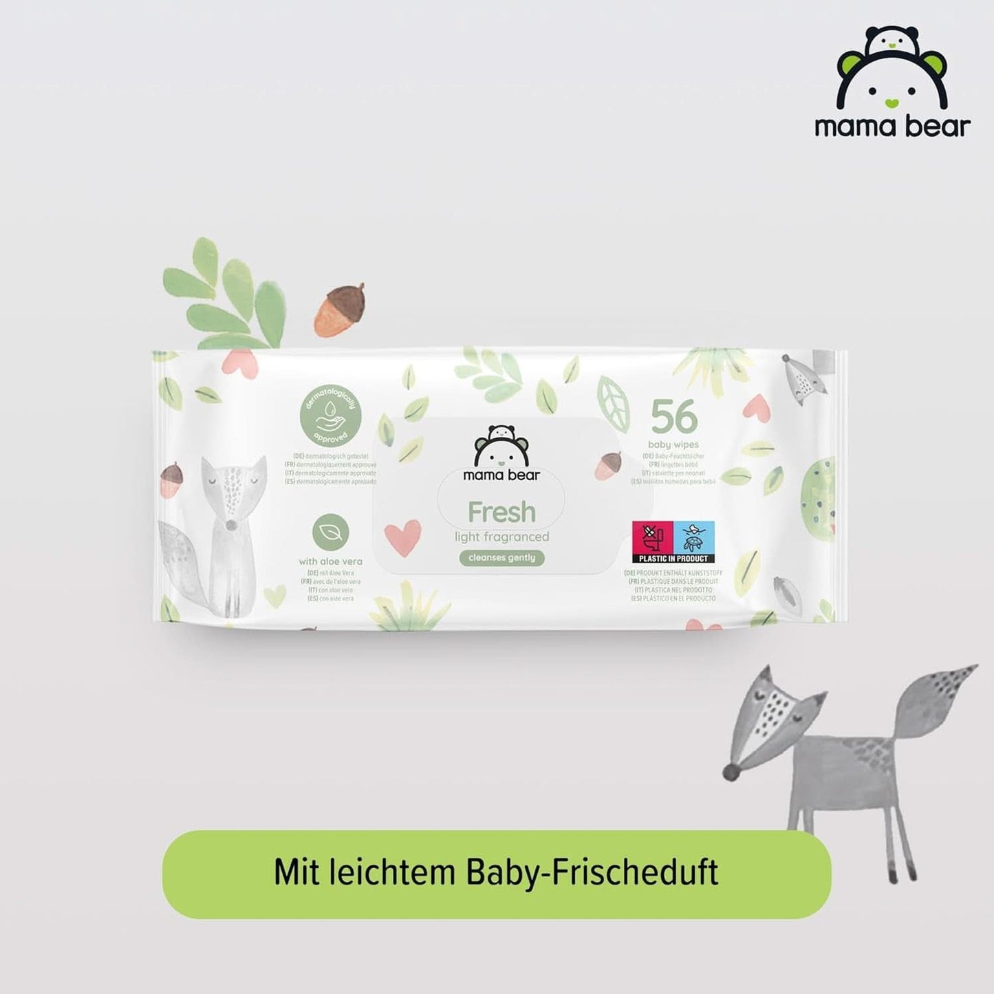 Chusteczki Fresh Baby z Aloe Vera Mama Bear Naty Shop