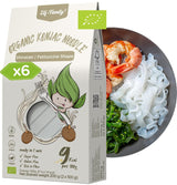 Elf-Family 270g x6er Box (12 szt.) Bio Konjak Nudeln Ultra Low Carb Shirataki Nudeln Wegańskie Glutenfrei-Instant Nudeln ohne kohlenhydrat/Keto/Kalorienarme/Fettfrei/Zuckerfrei -Spaghetti MHD: 12.11.2026