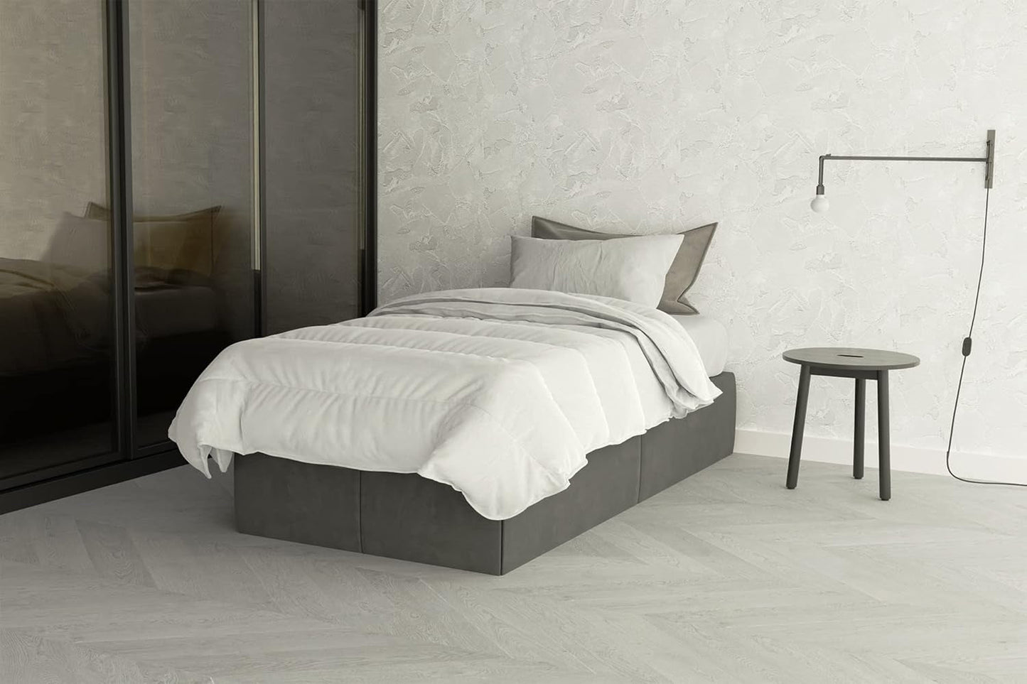 Kołdra Prestige 4 Stagioni 4 pory roku biała, 100% mikrofibra, 150X200Cm Kołdry i kołdry Naty Shop