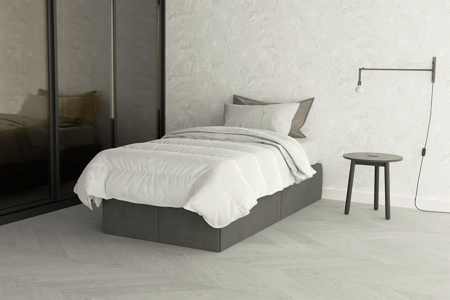 Kołdra Prestige 4 Stagioni 4 pory roku biała, 100% mikrofibra, 150X200Cm Kołdry i kołdry Naty Shop