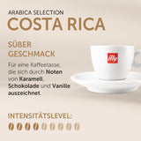 illy, Kaffeebohnen Arabica Selection Costa Rica, 100% Arabica z karmelem, Schokoladen- und Vanillenoten, süßer Gesmack, 1 dawka mit 250g