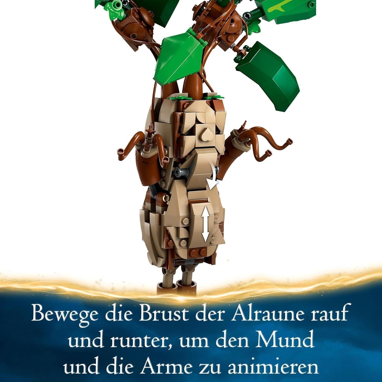 LEGO Harry Potter Magiczna Eliksir Roślina: Mandragora, zabawka z rośliną doniczkową, magiczny prezent dla dziewcząt, chłopców i wszystkich fanów, pomysłowy zestaw zabaw dla dzieci, dekoracja domu 76433 Zestawy do budowania Besuche den LEGO-Store