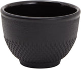 Japoński zestaw do herbaty Juvale z żeliwnym czajnikiem (1200 ml), spodkiem i 2 filiżankami, zestaw do herbaty w stylu Tetsubin, czarny