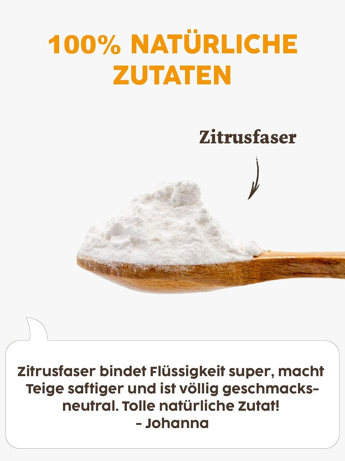 Kotanyi Gourmet Zitrusfaser | pflanzlicher Texturgeber, Alternatywa zu Mehl und Stärke, ok. 120 g, 400 ml