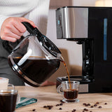 Espresso z filtrem Cecotec Coffee 66 Drop and Touch, moc 950 W, 1,5 L, 12 filiżanek, ekran dotykowy, szklana karafka, timer 24-godzinny, 6 przełączników, filtr siatkowy wielokrotnego użytku