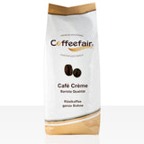 Coffeefair Cafe Creme Kaffeebohnen w Barista Qualität - 1kg dla Kaffeevollautomaten, Mischbohne dla Kaffee oder Espresso verwendbar, schonende Trommelröstung
