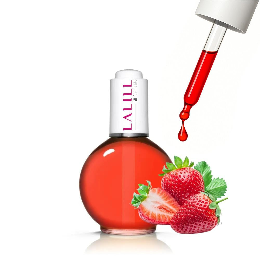 LALIILL Oliwka do skórek paznokci 75 ml - Himbeere Nagelpflegeöl - Nagelöl Pflege Für Nägel Nagelhaut - SPA Maniküre Naildesign Hände - Wegańskie - Z pipetą
