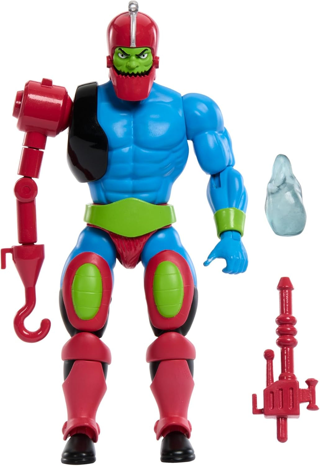 Figurka Masters of the Universe Origins Trap Jaw Figurka kolekcjonerska, ok. 14 cm duża popularna zabawka MOTU złoczyńca z 16 ruchomymi stawami i akcesoriami, HYD41, [wielokolorowe] figurki Naty Shop domyślny tytuł
