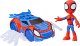 SPIDEY i JEGO NIESAMOWICI PRZYJACIELE Marvel Spidey Figurka motocykla dla chłopców i dziewcząt w wieku od 3 lat Figurki Naty Shop Spidey web speedster