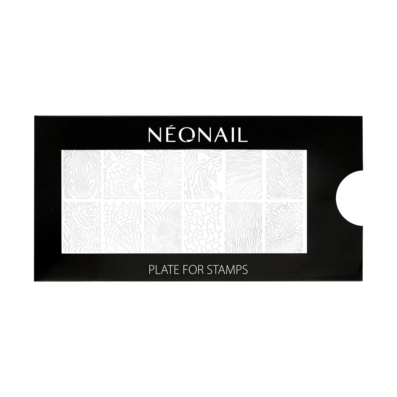 NÉONAIL Nagel Stempel Mit Schaber - Nägel Selber Machen - Stempel do zdobienia paznokci - Nageldesign Für Nagel Schablone - French Nails Stempel - Silikon Nagelstempel