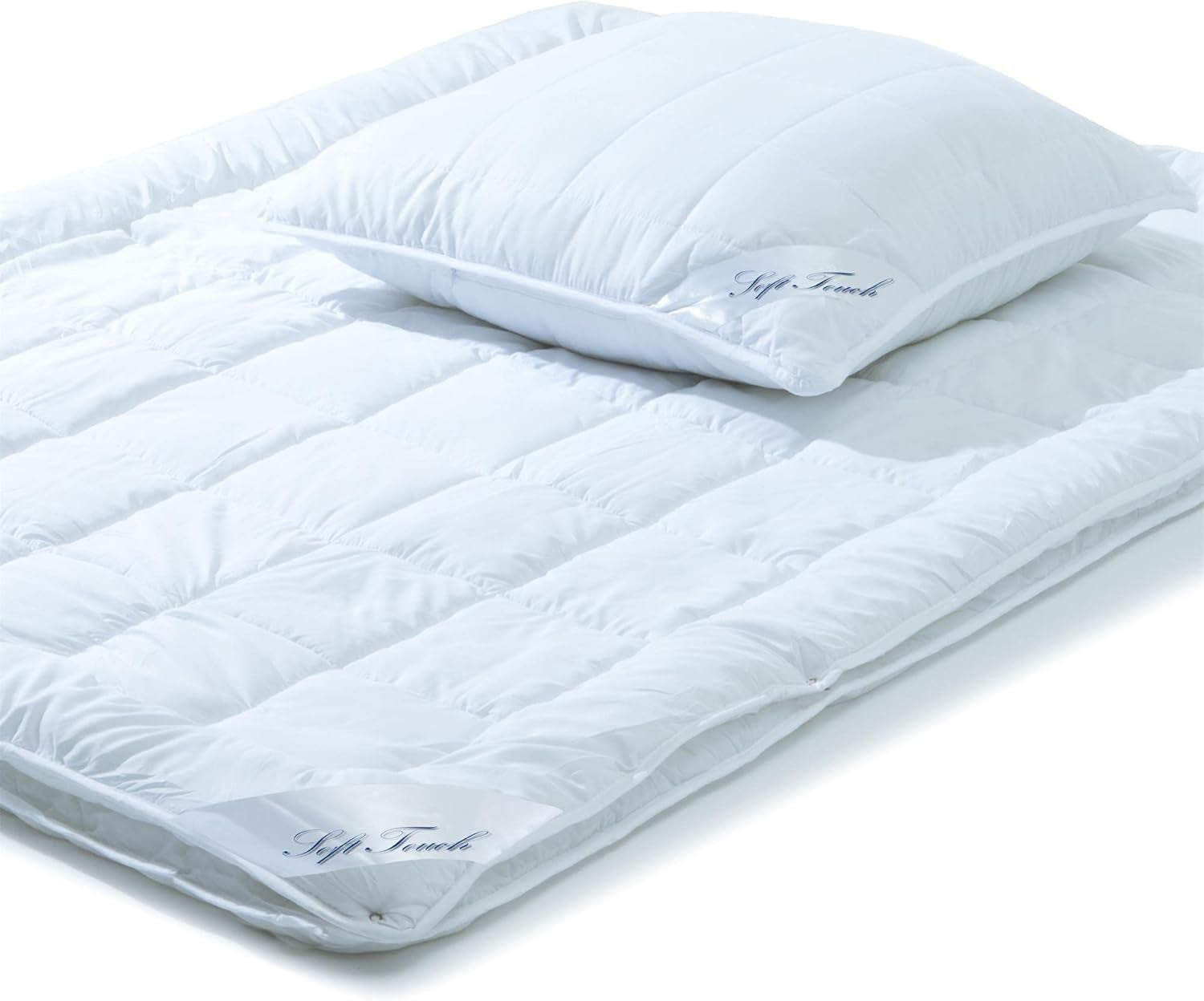Aqua-Textil Soft Touch Zestaw dla dzieci Pościel 100 X 135 cm 250G i 350G z poduszką 40 X 60 Cm 150G Pościel 4 pory roku Klimatyzacja Oeko-Tex Kołdry i kołdry Naty Shop 155X220 Cm + 1X 80X80 Cm 4 pory roku