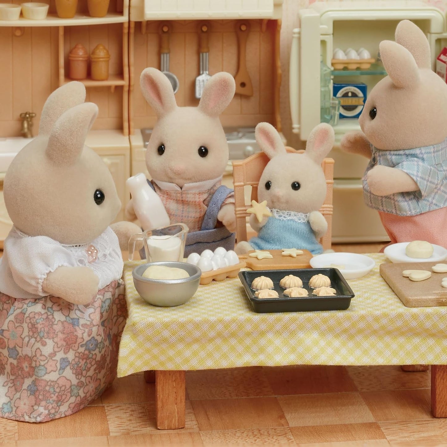 Sylvanian Families L5706 Milk Bunny Family - Figurki do domku dla lalek Naty Shop Dolls