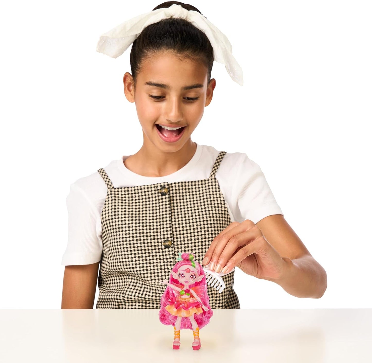 Lalka Pixlings Faye Deer: Magiczne odkrycie pięknej i szczegółowej lalki Pixlings o średnicy 16,5 cm w magicznej butelce z miksturą