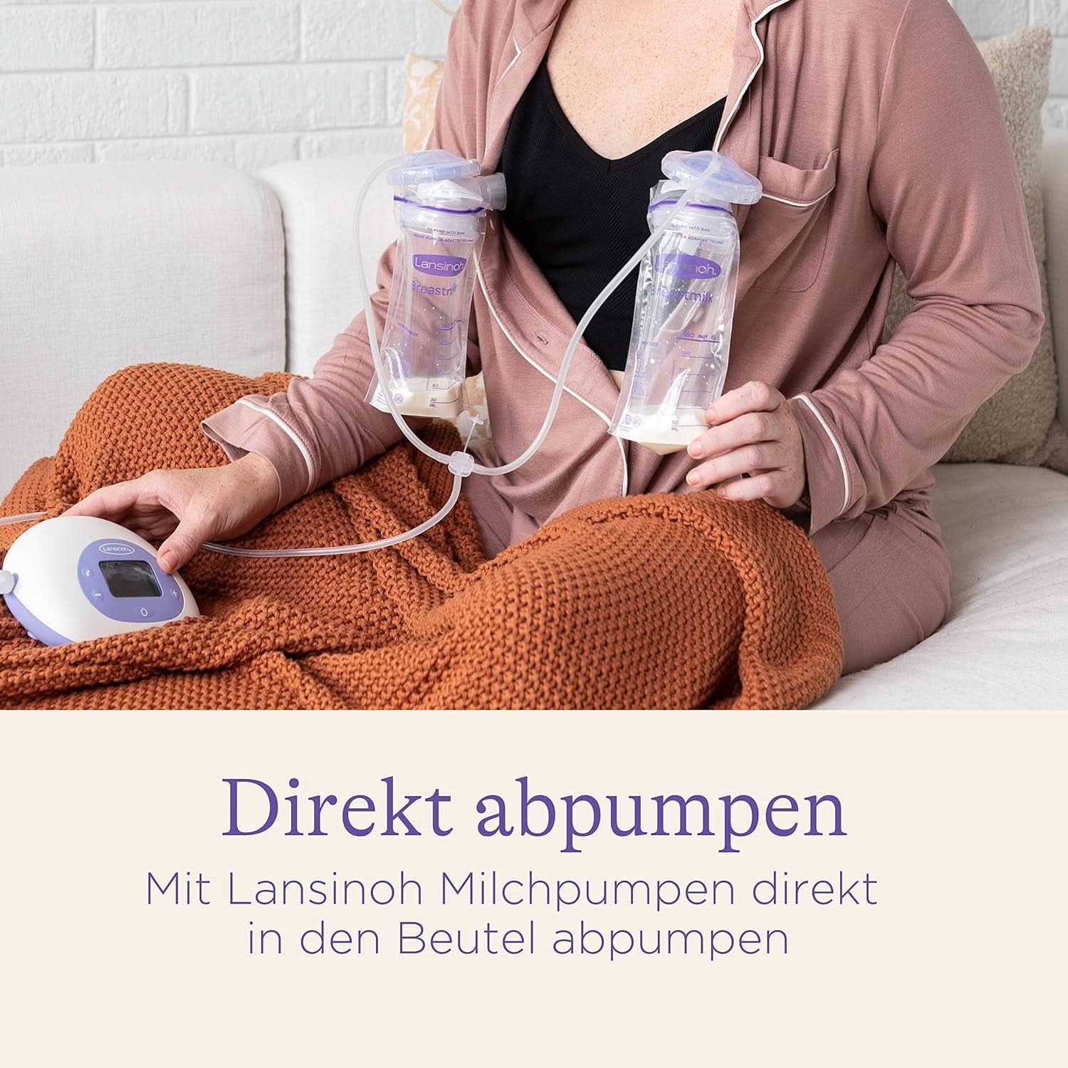Lansinoh Muttermilchbeutel - 25 Stück - Zum Sicheren Aufbewahren Und Einfrieren Von Muttermilch - Hygienisch & Platzsparend Akcesoria Żywność i karmienie piersią Bebe Naty Shop