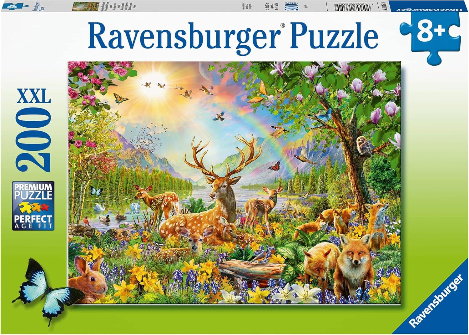 Puzzle Ravensburger dla dzieci - 13352 Graceful Deer Family - 200 elementów Puzzle dla dzieci w wieku powyżej 8 lat Puzzle Naty Shop Domyślny tytuł