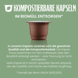 Caffè Vergnano 1882 - Èspresso Kompostierbare Kaffeekapseln, kompatybilna z Nespresso, Intenso (Intenso) - Packung Enthält 100 Kapseln