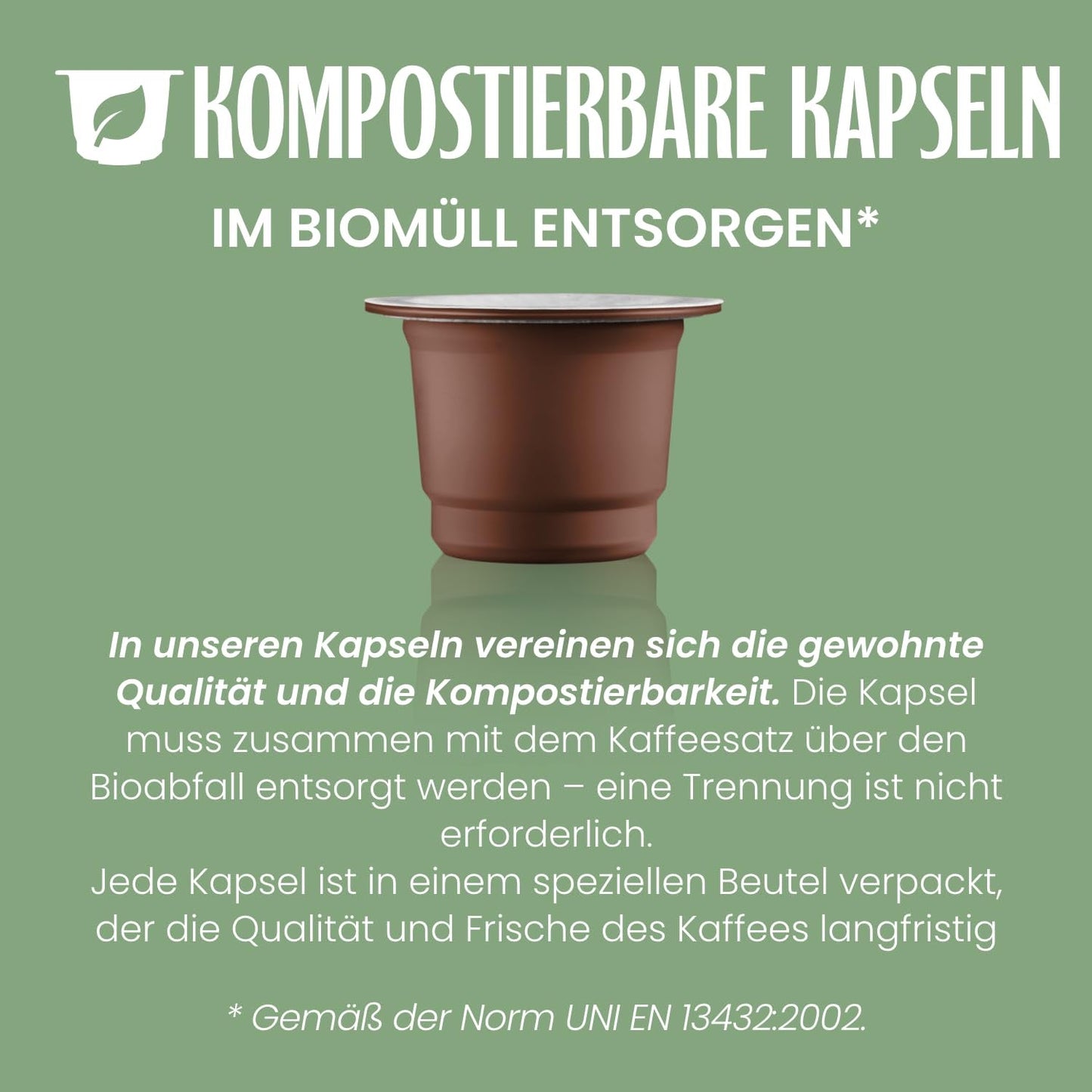 Caffè Vergnano 1882 - Èspressokompostierbare Kaffeekapseln, Kompatible Mit Nespresso, Neapol - Packung Enthält 100 Kapseln