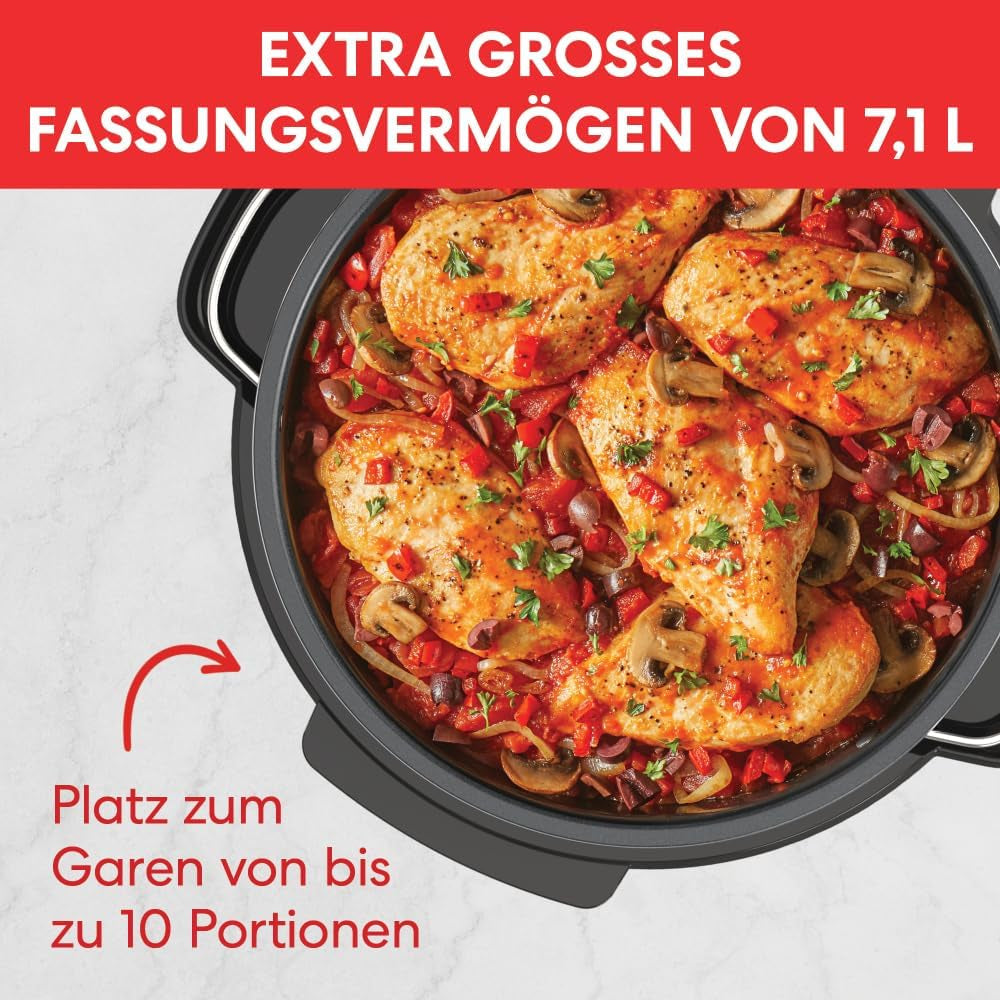 Szybkowar typu Instant Pot Superior, Multicooker 7,1 l, 4 funkcje gotowania, Wolnowar 800 W Naty Shop