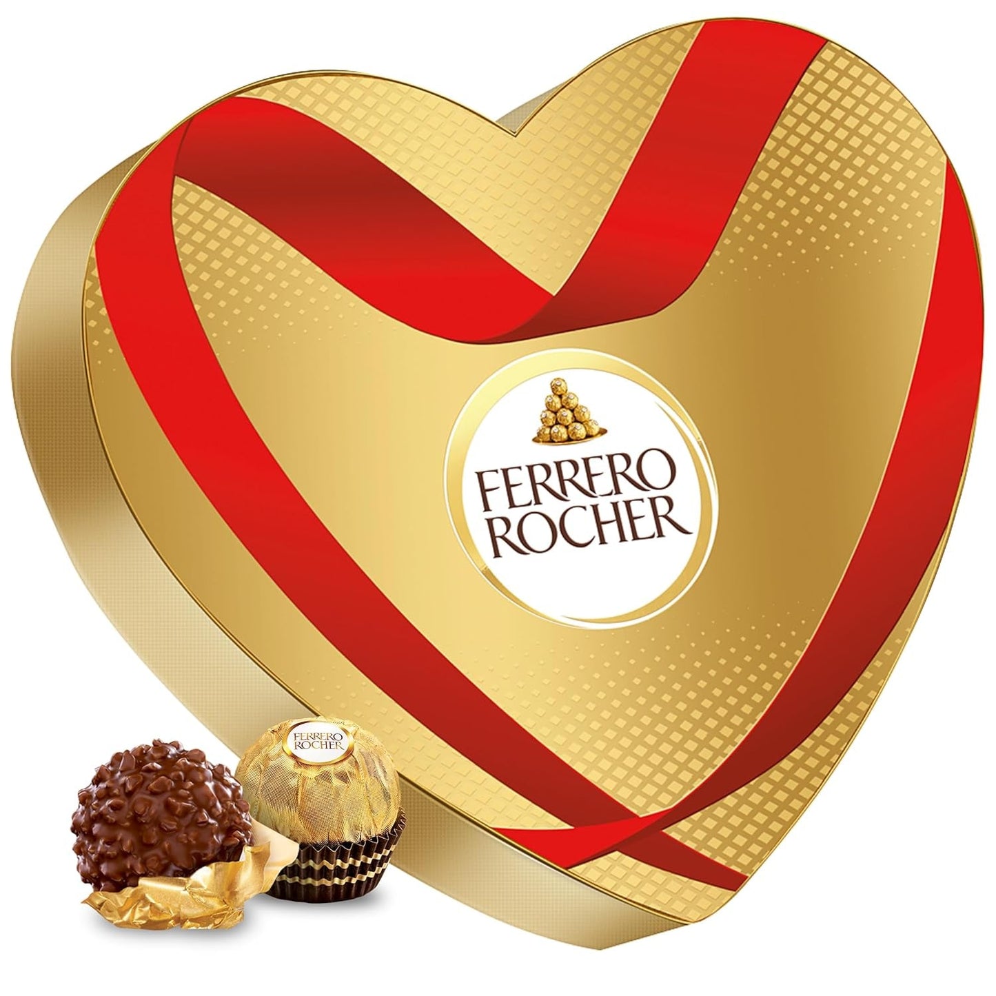 Ferrero Mon Chéri Heart - Czekoladowy prezent na Walentynki dla niego i dla niej - Chrupiąca czekolada, likier owocowy i aromatyzowane wiśnie - Na Walentynki, Dzień Matki i Wielkanoc - 1 opakowanie 147g