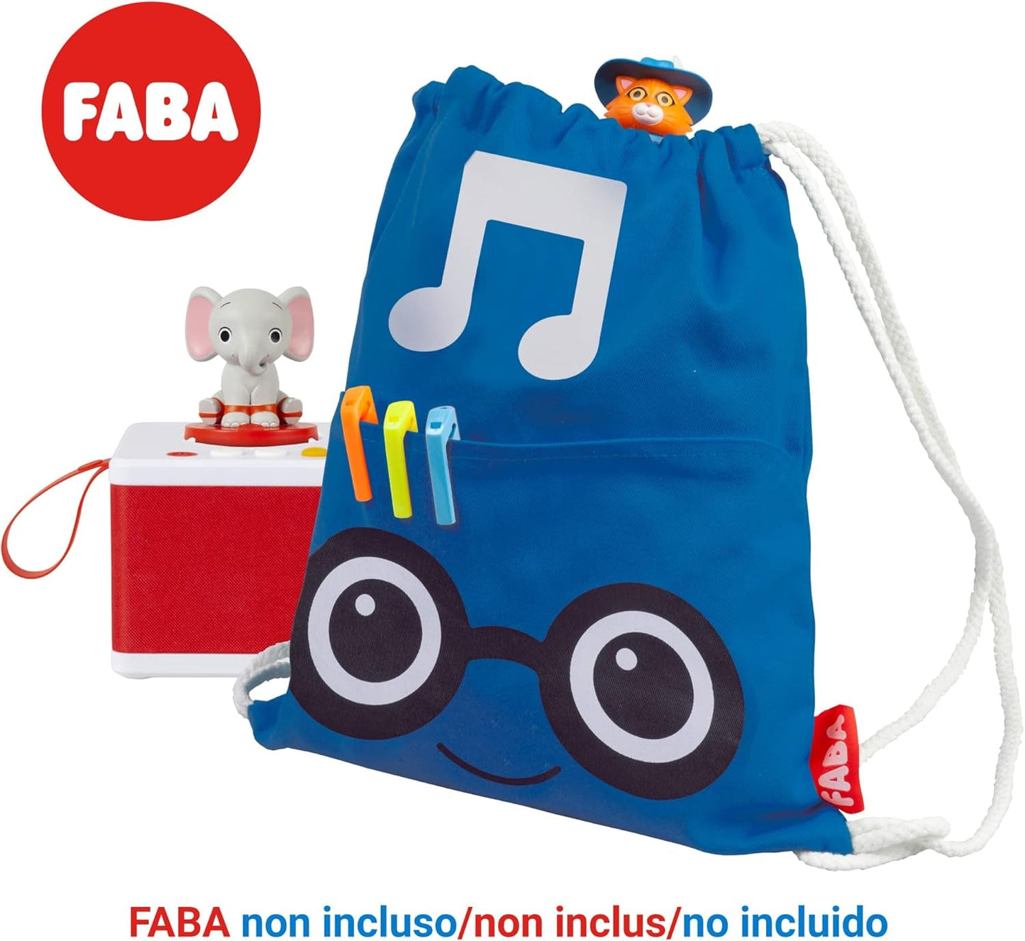 FBB10002 Postać z dźwiękiem, niebieska. Zabawki Bebe Naty Shop