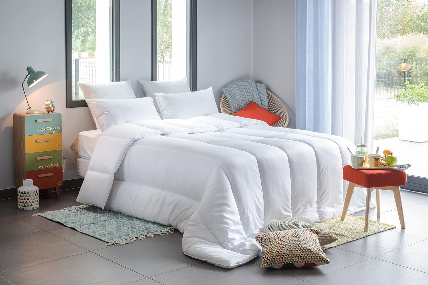 Blanrève - Kołdra Serenité - Leczenie roztoczy - Hartowane 300 G/M² - 140 X 200 Cm - Do łóżka pojedynczego - Można prać w pralce, białe Kołdry i kołdry Naty Shop 140 X 200 Cm