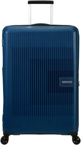 American Tourister Aerostep - Spinner L, rozkładana walizka, 77 cm, 101,5/109 L, pomarańczowa (jasno pomarańczowa) Bagaż i sprzęt podróżny Naty Shop Blue (granatowy) L (77 cm - 101,5/109 L)