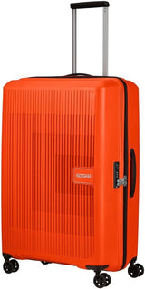 American Tourister Aerostep - Spinner L, Walizka z możliwością rozbudowy, 77 cm, 101,5/109 L, Pomarańczowa (Jasna Pomarańcza) Bagaż i sprzęt podróżny Naty Shop
