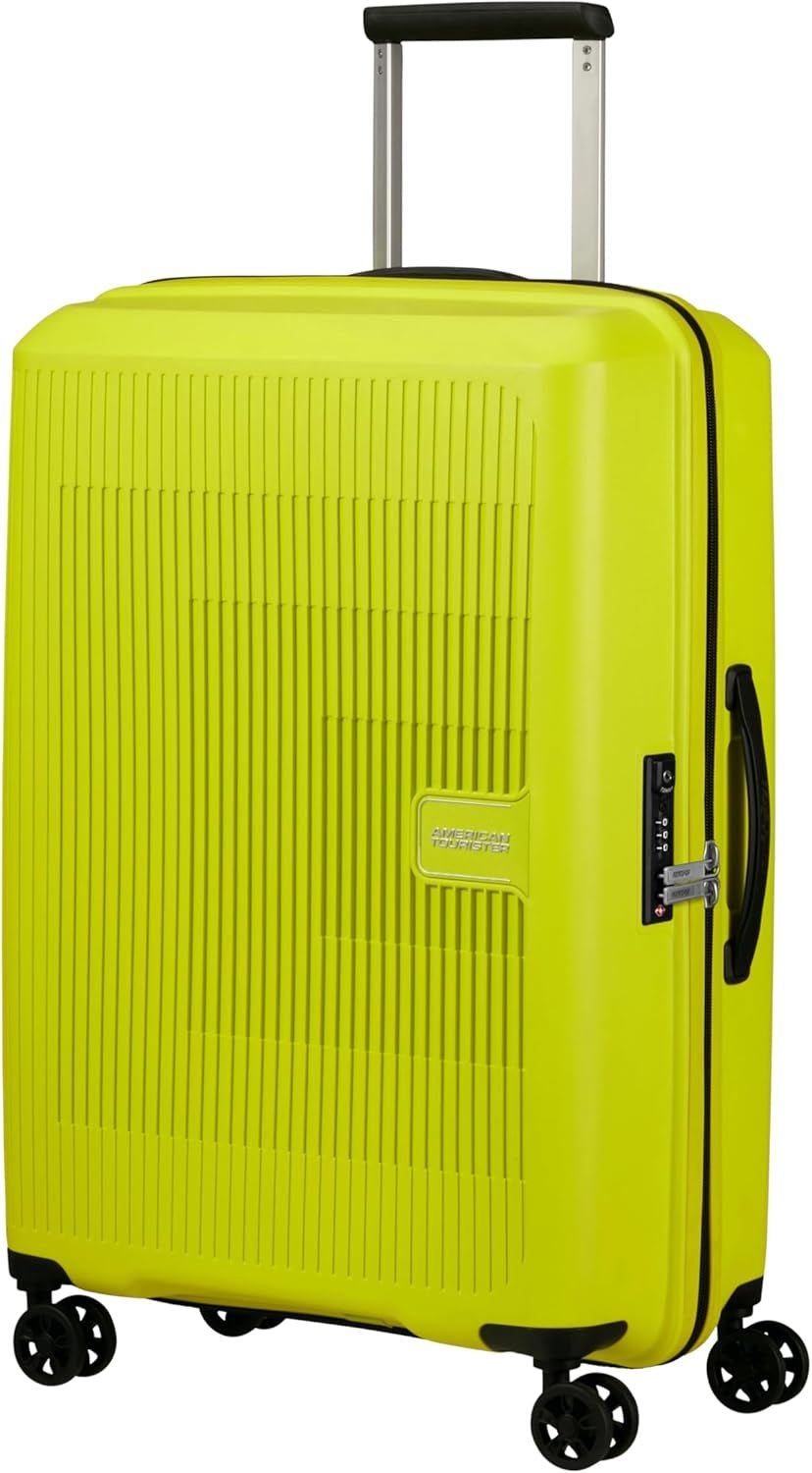American Tourister Aerostep - Spinner L, rozkładana walizka, 77 cm, 101,5/109 L, pomarańczowa (jasnopomarańczowa) Bagaż i sprzęt podróżny Naty Shop Green (jasna limonka) M (67 Cm - 66,5/72,5 L)