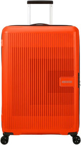 American Tourister Aerostep - Spinner L, Walizka z możliwością rozbudowy, 77 cm, 101,5/109 L, Pomarańczowa (Jasny Pomarańcz) Bagaż i sprzęt podróżny Naty Shop Pomarańczowy (Jasny Pomarańcz) L (77 cm - 101,5/109 L)