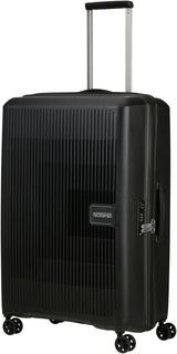 American Tourister Aerostep - Spinner L, rozkładana walizka, 77 cm, 101,5/109 L, pomarańczowa (jasnopomarańczowa) Bagaż i sprzęt podróżny Naty Shop Czarny (czarny) L (77 cm - 101,5/109 L)