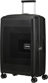 American Tourister Aerostep - Spinner L, rozkładana walizka, 77 cm, 101,5/109 L, pomarańczowa (jasnopomarańczowa) Bagaż i sprzęt podróżny Naty Shop Czarny (czarny) M (67 Cm - 66,5/72,5 L)