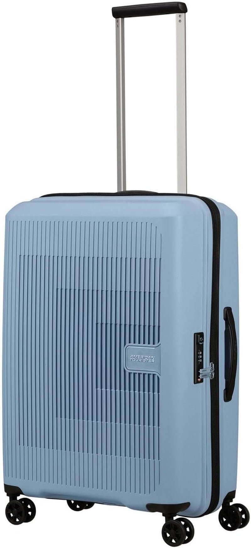 American Tourister Aerostep - Spinner L, rozkładana walizka, 77 cm, 101,5/109 L, pomarańczowa (jasno pomarańczowa) Bagaż i sprzęt podróżny Naty Shop szary (Soho szary) M (67 cm - 66,5/72,5 l)