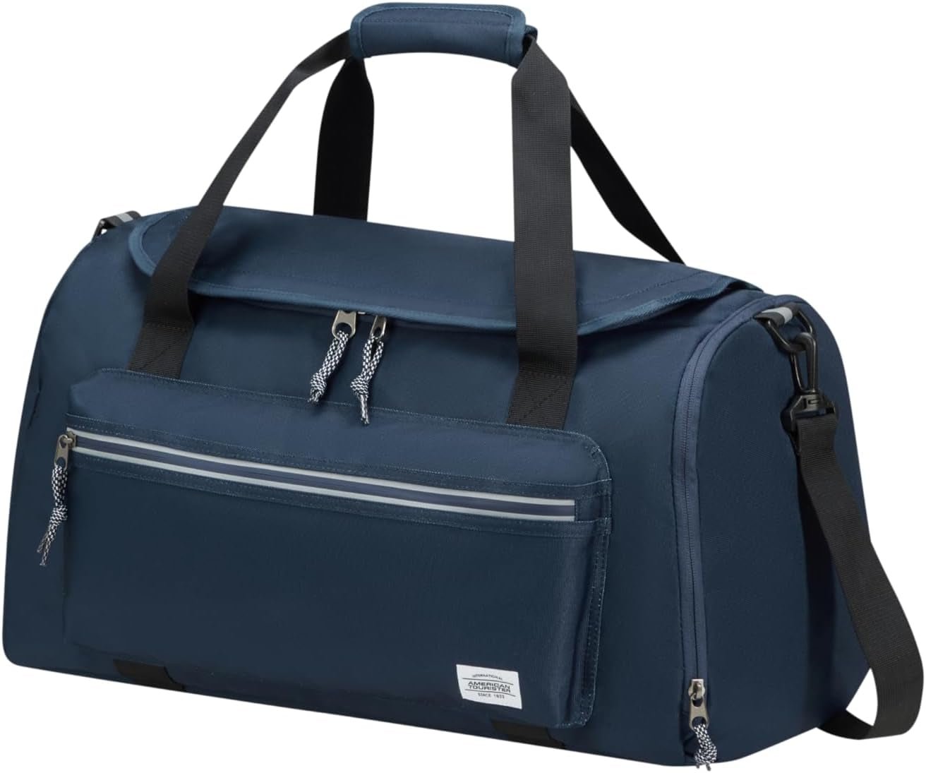 Torba podróżna American Tourister BrightUp Zip, 52 cm, 44 L, niebieska (granatowa), niebieska (granatowa), torba podróżna 52 cm, torby podróżne bagaż i sprzęt podróżny Naty Shop niebieska (granatowa) torba podróżna (52 cm - 44 l)