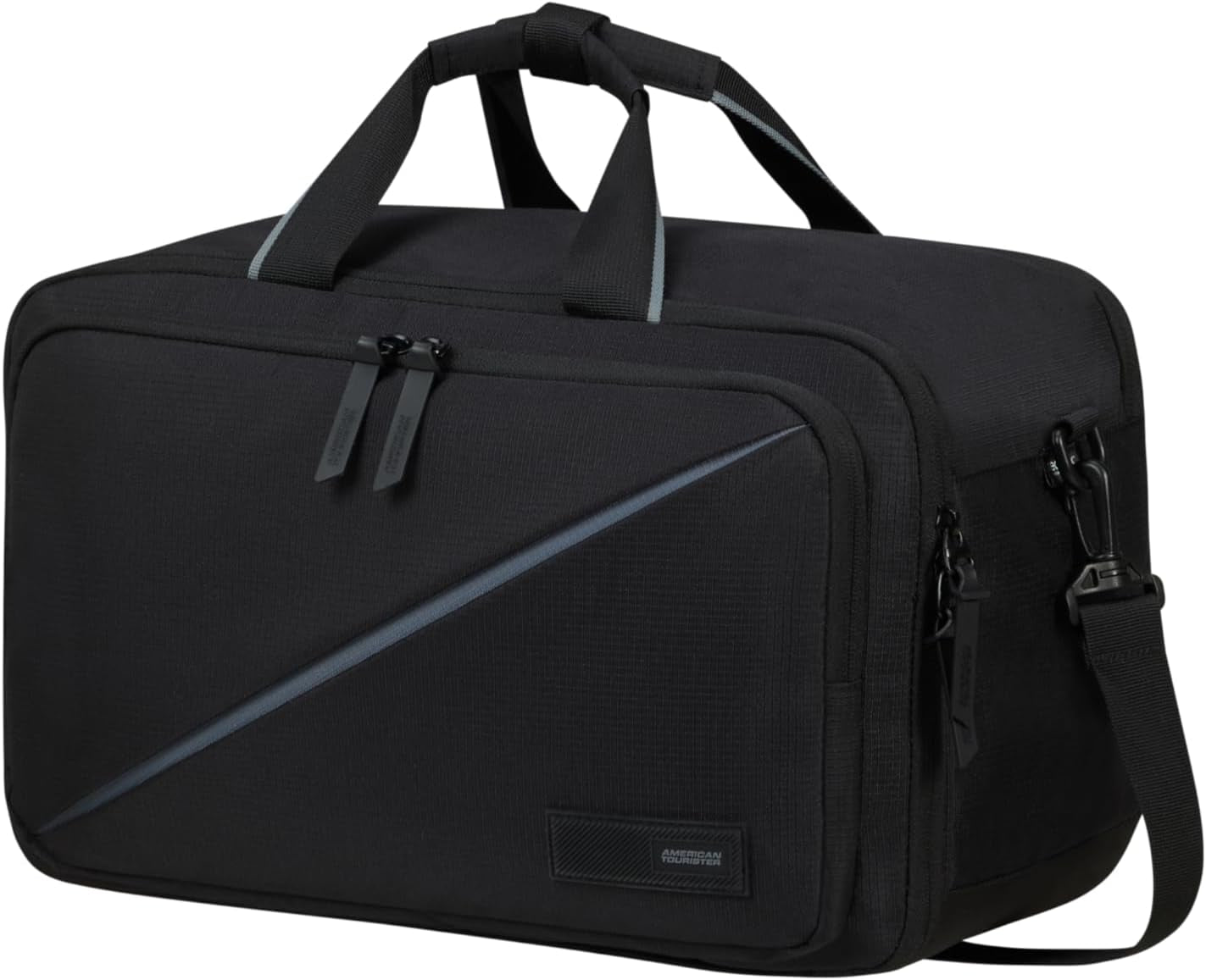 American Tourister Take2Cabin - Trójstronna torba podróżna Ryanair 40cm 25L Czarna (czarna) Bagaż i sprzęt podróżny Naty Shop Czarny (czarny) 14"