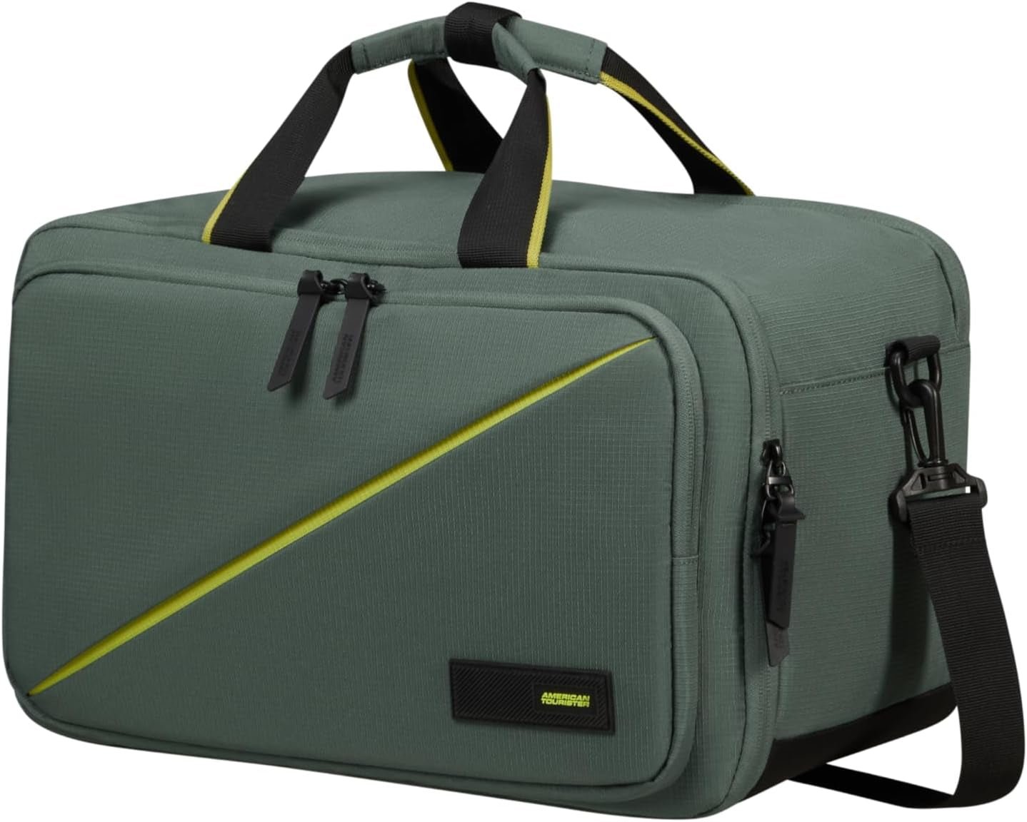 American Tourister Take2Cabin - Trójstronna torba podróżna Ryanair 40cm 25L Czarna (czarna) Naty Shop Bagaż i sprzęt podróżny Zielony (Dark Forest) 14"