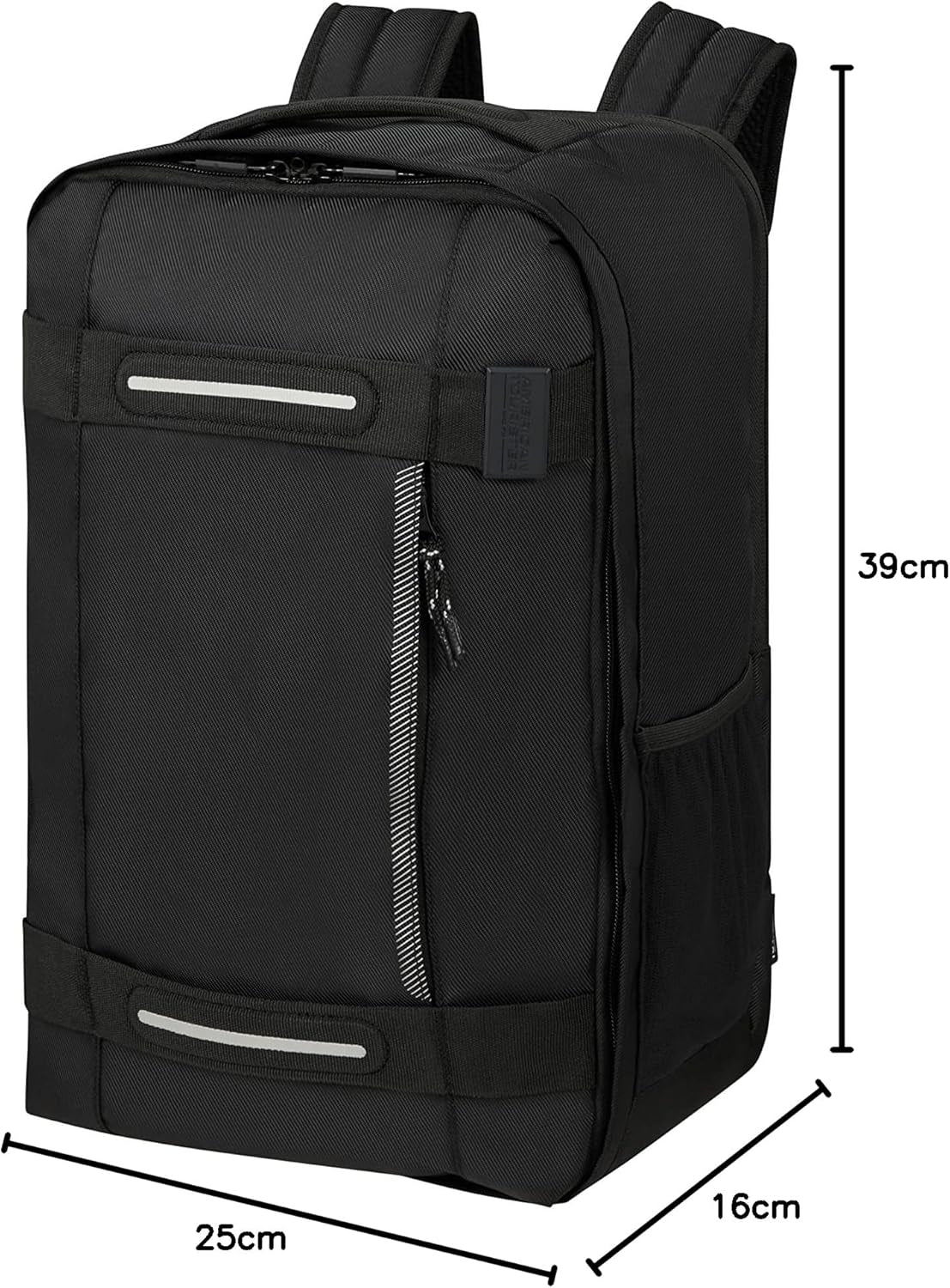 American Tourister Urban Track - Torebka pod siedzenie Ryanair, 25 x 20 x 40 cm, 24,5 L, czarna (Asphalt Black) Bagaż i sprzęt podróżny Naty Shop