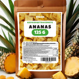 Ananas liofilizowany 125g duże kawałki, Owoce liofilizowane bez dodatków 100% czysta - Naturalne suszone owoce - Ananas suszony, suszone owoce od Foozia Produkty odwodnione Naty Shop 125G