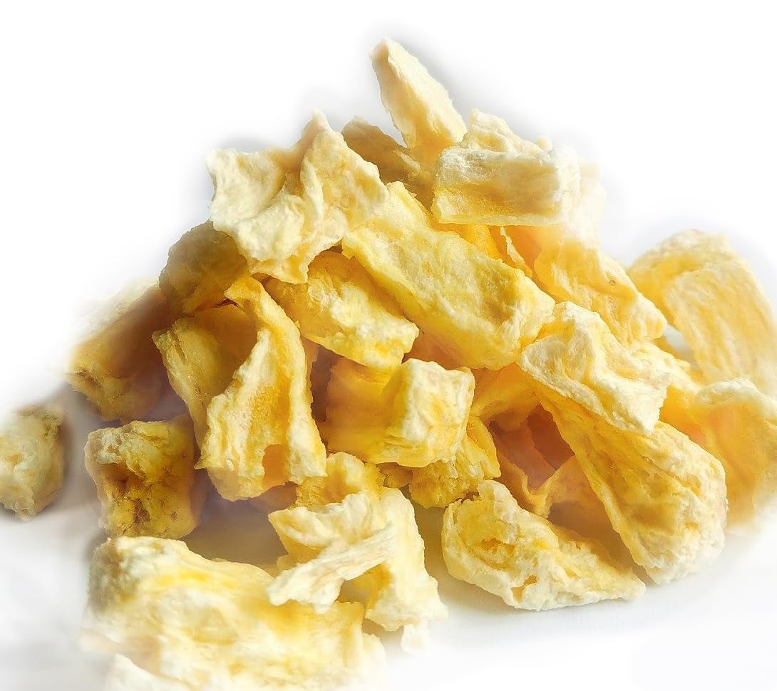 Ananas liofilizowany 125g duże kawałki, Owoce liofilizowane bez dodatków 100% czysta - Naturalne suszone owoce - Ananas suszony, suszone owoce od Foozia Produkty odwodnione Naty Shop