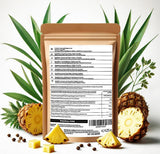 Ananas liofilizowany 125g duże kawałki, Owoce liofilizowane bez dodatków 100% czysta - Naturalne suszone owoce - Ananas suszony, suszone owoce od Foozia Produkty odwodnione Naty Shop